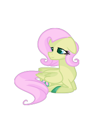 Size: 882x1148 | Tagged: safe, artist:andromedasparkz, fluttershy, pegasus, pony, g4, female, fluttershy (g5 concept leak), g5 concept leak style, g5 concept leaks, hooves, mare, redesign, simple background, solo, transparent background