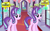 Size: 1300x800 | Tagged: safe, artist:cyanlightning, edit, vector edit, queen chrysalis, starlight glimmer, changeling, changeling queen, pony, unicorn, g4, disguise, disguised changeling, female, vector