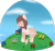 Size: 1280x1198 | Tagged: safe, artist:okimichan, oc, oc only, oc:mun, pegasus, pony, chibi, female, flower, mare, mouth hold, solo, watering can