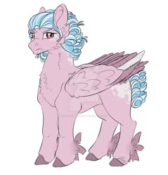 Size: 1024x1069 | Tagged: safe, artist:dinosaphira99, cozy glow, pegasus, pony, g4, angry, cozy glow is not amused, determined, ear fluff, eyebrows, feather, female, fluffy, folded wings, hoof fluff, hooves, mare, obtrusive watermark, simple background, solo, watermark, white background, wing fluff, wings