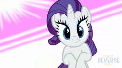 Size: 1920x1080 | Tagged: safe, artist:reverse studios, rarity, pony, unicorn, g4, 60 fps, animated, big smile, cute, eyelashes, eyes closed, female, grin, happy, hooves to the chest, hooves together, hooves up, mare, music, music video, open mouth, raribetes, smiling, smiling at you, solo, sound, webm