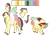 Size: 1280x889 | Tagged: safe, artist:minsona, oc, oc only, oc:scattered light, pony, magical lesbian spawn, next generation, offspring, parent:fluttershy, parent:rainbow dash, parents:flutterdash, reference sheet, simple background, solo, transparent background