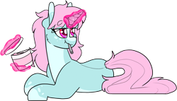 Size: 1288x737 | Tagged: safe, artist:liefsong, edit, oc, oc only, oc:scoops, pony, unicorn, eating, female, food, ice cream, magic, mare, simple background, transparent background