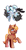 Size: 360x697 | Tagged: safe, artist:hikkage, oc, oc:snow bright, oc:sunny sam, pegasus, pony, unicorn, amputee, artificial wings, augmented, duo, female, flying, horn, male, mare, mechanical wing, owner:xheotris, pegasus oc, pixel art, ponified, prosthetic limb, prosthetic wing, prosthetics, snowsun, stallion, unicorn oc, upside down, wings