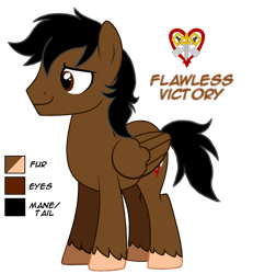 Size: 859x930 | Tagged: safe, artist:flawlessvictory20, oc, oc only, oc:flawless victory, pegasus, pony, cutie mark, male, reference sheet, simple background, solo, stallion, transparent background, unshorn fetlocks
