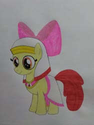 Size: 3120x4160 | Tagged: safe, artist:bsw421, apple bloom, earth pony, pony, g4, egyptian, female, simple background, solo, white background