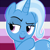 Size: 400x400 | Tagged: safe, part of a set, trixie, pony, unicorn, g4, female, headcanon, icon, lgbt headcanon, mare, moon lesbian, moon lesbian pride flag, pride flag, sexuality headcanon, solo