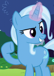 Size: 480x672 | Tagged: safe, screencap, trixie, pony, g4, uncommon bond, cropped, female, glowing horn, horn, solo
