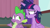 Size: 1920x1080 | Tagged: safe, screencap, spike, twilight sparkle, alicorn, dragon, pony, a trivial pursuit, g4, messy mane, twilight sparkle (alicorn), winged spike, wings