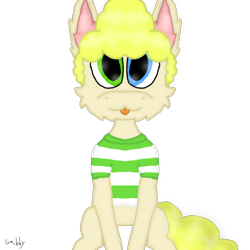 Size: 1000x1000 | Tagged: safe, artist:ravepony134, edit, earth pony, pony, captain underpants, captain underpants: the first epic movie, cheek fluff, colt, harold hutchins, heterochromia, looking at you, male, ponified, sfw edit, simple background, sitting, solo, tongue out, transparent background