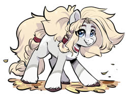 Size: 1024x768 | Tagged: safe, artist:oofycolorful, oc, oc only, earth pony, pony, looking at you, smiling, smiling at you, solo, starry eyes, wingding eyes