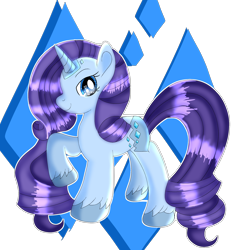 Size: 2000x2000 | Tagged: safe, artist:doraeartdreams-aspy, rarity, pony, unicorn, g4, female, g5 concept leak style, g5 concept leaks, high res, hooves, mare, raised hoof, rarity (g5 concept leak), redesign, simple background, smiling, solo, transparent background