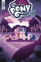 Size: 600x911 | Tagged: safe, artist:muffylevy, idw, princess cadance, shining armor, pony, g4, spoiler:comic, spoiler:comic87, cover