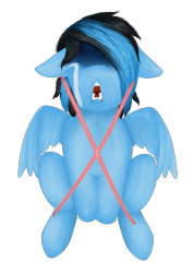 Size: 1899x2664 | Tagged: safe, artist:sevenserenity, oc, oc only, oc:icylightning, pegasus, pony, crying, simple background, solo, transparent background, vent art, x