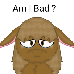 Size: 1000x1000 | Tagged: safe, artist:ravepony134, oc, oc only, fluffy pony, pony, crying, fluffy pony speaking fluent english, looking at you, sad, simple background, solo, transparent background