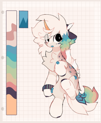 Size: 1280x1564 | Tagged: dead source, safe, artist:php146, oc, oc only, pony, unicorn, bandaid, chest fluff, female, mare, reference sheet, solo
