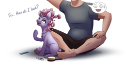 Size: 2866x1500 | Tagged: safe, artist:28gooddays, oc, oc only, human, pony, unicorn, commission, ych result