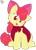 Size: 773x1080 | Tagged: safe, artist:rainbow eevee, apple bloom, earth pony, pony, g4, adorabloom, bow, cape, cheek fluff, clothes, cute, eyelashes, female, filly, looking at you, open mouth, orange eyes, simple background, sitting, smiling, smiling at you, solo, transparent background, vector