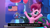 Size: 800x450 | Tagged: safe, edit, edited screencap, screencap, pinkie pie, earth pony, pony, g4, hello pinkie pie, american flag, balloon, dissonant caption, female, flag, gumball machine, mare, meme, memri tv, mood whiplash, plant, smiling, solo, text