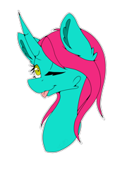 Size: 1160x1608 | Tagged: safe, artist:chazmazda, oc, oc only, pony, commission, commissions open, digital art, simple background, solo, tongue out, transparent background