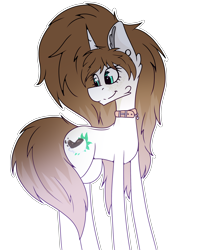 Size: 2312x2800 | Tagged: safe, artist:chazmazda, oc, oc only, pony, collar, commission, commission open, digital art, high res, long legs, simple background, solo, transparent background