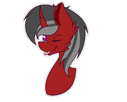 Size: 3507x2800 | Tagged: safe, artist:chazmazda, oc, oc only, pony, commission, commissions open, digital art, high res, simple background, solo, tongue out, transparent background