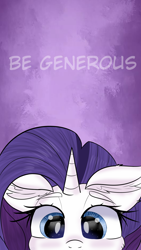 Size: 1080x1920 | Tagged: safe, artist:janelearts, part of a set, rarity, pony, unicorn, g4, cute, female, solo, wallpaper