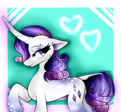 Size: 932x857 | Tagged: safe, artist:kiraone-chan, rarity, pony, unicorn, g4, concave belly, curved horn, female, g5 concept leak style, g5 concept leaks, horn, leonine tail, mare, raised hoof, rarity (g5 concept leak), redesign, simple background, slender, solo, thin, tongue out