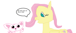 Size: 1351x600 | Tagged: safe, artist:1126jewel5, fluttershy, pegasus, pony, g4, 1000 hours in ms paint, crossover, cute, female, mare, pammee, wings, yoohoo & friends