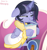 Size: 1094x1153 | Tagged: safe, artist:kannakiller, oc, oc only, oc:moonlight nova, alicorn, pony, icey-verse, alicorn oc, base used, bathrobe, clothes, comfort eating, eating, fainting couch, female, food, glowing horn, horn, ice cream, levitation, magic, magical lesbian spawn, mare, multicolored hair, offspring, parent:mean twilight sparkle, parent:oc:moonshine twinkle, parents:canon x oc, parents:meanshine, robe, sad, simple background, sitting, solo, spoon, telekinesis, white background, ych result