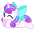 Size: 1650x1412 | Tagged: safe, artist:aleximusprime, princess flurry heart, alicorn, pony, flurry heart's story, g4, bow, cute, diabetes, female, filly, filly flurry heart, flurrybetes, hair bow, looking at you, lying down, older, older flurry heart, one eye closed, prone, simple background, solo, tail bow, transparent background, wink