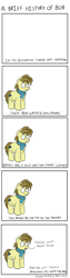 Size: 800x3200 | Tagged: safe, artist:rocket-lawnchair, oc, oc only, oc:kettle master, earth pony, pony, clothes, comic, dialogue, male, scarf, simple background, solo, stallion, style emulation, text, white background