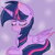 Size: 3000x3000 | Tagged: safe, artist:applerougi, twilight sparkle, alicorn, pony, g4, eyes closed, female, high res, mare, prone, solo, twilight sparkle (alicorn), watermark