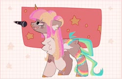 Size: 1920x1234 | Tagged: safe, artist:php146, oc, oc only, oc:diva, pony, unicorn, female, mare, microphone, solo