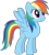 Size: 1150x1265 | Tagged: safe, artist:frownfactory, rainbow dash, pegasus, pony, g4, the ticket master, .svg available, cute, dashabetes, female, mare, simple background, smiling, solo, spread wings, svg, transparent background, vector, wings
