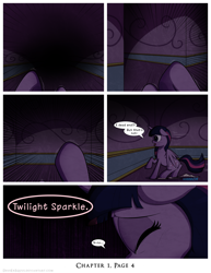 Size: 1200x1552 | Tagged: safe, artist:deusexequus, twilight sparkle, alicorn, pony, comic:fix, g4, comic, crying, dead end, eyes closed, implied cozy glow, running, speech bubble, teary eyes, twilight sparkle (alicorn)