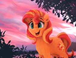 Size: 2048x1583 | Tagged: safe, artist:thefloatingtree, sunset shimmer, pony, unicorn, g4, cute, female, mare, open mouth, shimmerbetes, solo, sunset