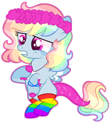 Size: 2016x2214 | Tagged: safe, artist:kurosawakuro, oc, oc only, hybrid, pony, base used, colored pupils, female, filly, high res, magical lesbian spawn, offspring, parent:rainbow dash, parent:sonata dusk, simple background, solo, transparent background