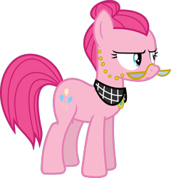 Size: 3846x4000 | Tagged: safe, artist:slb94, artist:timelordomega, cloudy quartz, pinkie pie, earth pony, pony, g4, palette swap, recolor, simple background, transparent background, vector, voice actor joke