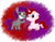 Size: 1600x1240 | Tagged: safe, artist:thehaywaiianhorse, oc, oc only, pegasus, pony, unicorn, g4, g4.5, my little pony: pony life, boop, deviantart watermark, female, floppy ears, mare, obtrusive watermark, prone, unamused, watermark