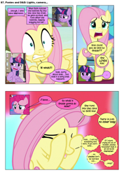 Size: 868x1228 | Tagged: safe, artist:dziadek1990, edit, edited screencap, screencap, fluttershy, pinkie pie, twilight sparkle, oc, oc:shade, alicorn, earth pony, pegasus, pony, comic:ponies and d&d, g4, automail, comic, conversation, dialogue, dungeons and dragons, emote story:ponies and d&d, female, mare, pen and paper rpg, rpg, screencap comic, slice of life, text, twilight sparkle (alicorn)