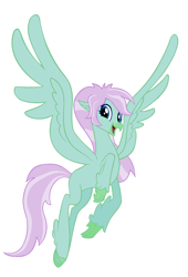 Size: 1264x1856 | Tagged: safe, artist:chili19, oc, oc only, oc:nana, hippogriff, base used, female, flying, hippogriff oc, simple background, smiling, solo, spread wings, white background, wings