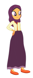 Size: 1920x4512 | Tagged: safe, artist:gmaplay, saffron masala, equestria girls, g4, equestria girls-ified, female, hijab, simple background, solo, transparent background