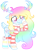 Size: 1018x1372 | Tagged: safe, artist:aestheticallylithi, artist:klewgcg, oc, oc only, oc:rainbow snowfall, deer, deer pony, hybrid, original species, peryton, base used, blaze (coat marking), blushing, boob window, bracelet, clothes, coat markings, ear piercing, earring, facial markings, female, freckles, heart, heart shaped boob window, jewelry, keyhole turtleneck, mare, multicolored hair, piercing, rainbow hair, raised hoof, simple background, socks, solo, striped socks, striped sweater, sweater, transparent background, turtleneck, watermark