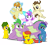 Size: 4900x4413 | Tagged: safe, artist:aleximusprime, pound cake, princess flurry heart, pumpkin cake, spike, oc, oc:annie smith, oc:apple chip, oc:storm streak, alicorn, dragon, earth pony, pegasus, pony, unicorn, flurry heart's story, g4, adult, adult spike, alternate mane six, bipedal, bipedal leaning, bow, braided pigtails, colt, crossed hooves, cute, fat, fat spike, female, filly, filly flurry heart, floating, flurrybetes, flying, foalsitter, foalsitting, group, guardian, kids, laid back, leaning, levitation, lying down, magic, male, next generation, offspring, older, older flurry heart, older pound cake, older pumpkin cake, older spike, one eye closed, parent:applejack, parent:oc:thunderhead, parent:rainbow dash, parent:tex, parents:canon x oc, parents:texjack, pigtails, plump, prone, self-levitation, simple background, teenage spike, teenager, telekinesis, transparent background, vector, winged spike, wings, wink
