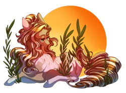 Size: 1600x1186 | Tagged: safe, artist:yuyusunshine, oc, oc only, oc:radiant valor, earth pony, pony, female, flower, leaf, mare, simple background, solo, transparent background