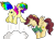 Size: 1280x931 | Tagged: safe, artist:rainbowtashie, oc, oc:king calm merriment, oc:rainbow tashie, alicorn, earth pony, pony, alicorn oc, clothes, commissioner:bigonionbean, cute, female, funny, fusion, fusion:cheese sandwich, fusion:donut joe, fusion:fancypants, fusion:soarin', horn, jumping, male, mare, simple background, stallion, surprised, transparent background, writer:bigonionbean