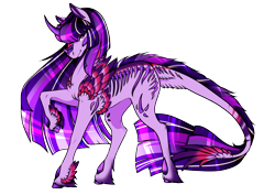 Size: 3508x2480 | Tagged: safe, artist:oneiria-fylakas, twilight sparkle, alicorn, original species, pony, g4, female, high res, oricorn, simple background, solo, species swap, transparent background, twilight sparkle (alicorn)