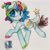 Size: 2592x2592 | Tagged: artist needed, safe, oc, oc only, oc:plushie (rigbythememe), earth pony, pony, colored hooves, colorful, female, high res, hoof polish, simple background, solo, traditional art, white background