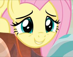 Size: 1200x939 | Tagged: safe, screencap, fluttershy, pegasus, pony, g4, sweet and smoky, close-up, cropped, cute, female, mare, shyabetes, smiling, solo